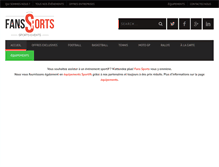 Tablet Screenshot of fans-sports.com